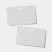 ミニマルなグレーのポルカドットパターン バッジ (正面＆裏面)