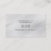 ミニマルなグレーの背景魅力的名刺 名刺 (裏面)