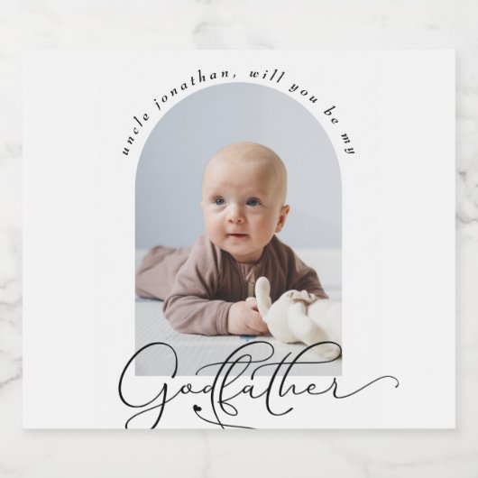 ミニマルなゴッドファーザー提案写真 ビールラベル (シングルラベル)