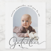 ミニマルなゴッドマザー提案写真 ワインラベル (シングルラベル)