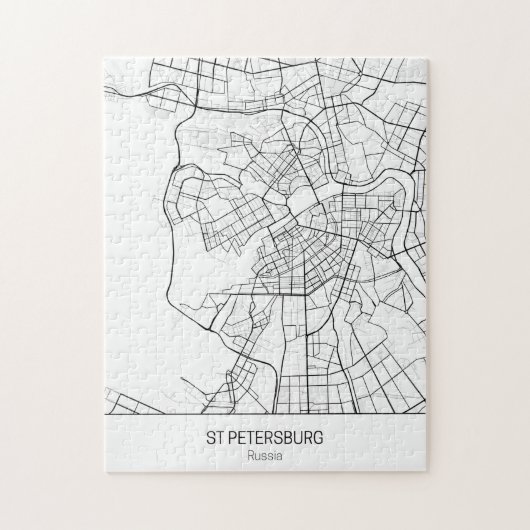 ミニマルなサンクトペテルブルク ジグソーパズル (縦)