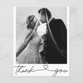 ミニマルなシックな予算の写真結婚の皆様に感謝