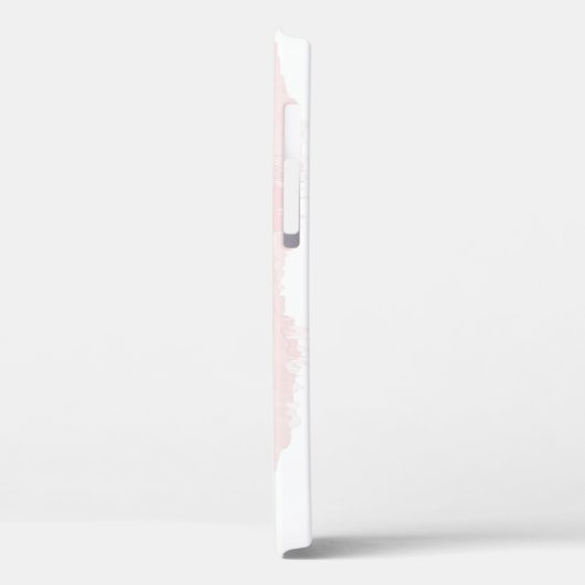 ミニマルなシックな水の色ピンクのブラシストローク Case-Mate iPhoneケース (裏面 / 左)