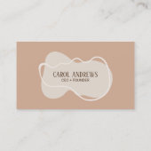 ミニマルなシックトレンディー抽象芸術ソーシャルメディアのアイコン 名刺 (裏面)