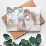 ミニマルなシック写真H日付を保存 招待状<br><div class="desc">おもしろいとシックなミニマル結婚リストのシックな写真モダンH日付招待状を保存する。</div>