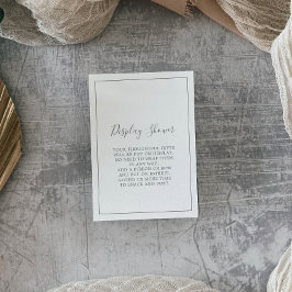 ミニマルなシルバー ディスプレイ シャワー エンクロージャー カード