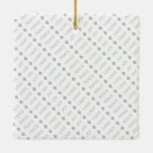 ミニマルなジョイシンプルクリスマスの休日の写真 セラミックオーナメント (裏面)