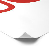 ミニマルなジョイ・クリスマスポスター ポスター (角)