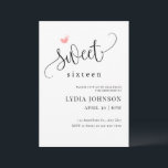 ミニマルなスイート16の誕生日パーティー、スイート16の招待状 招待状<br><div class="desc">ミニマリストのスイート16の誕生日パーティー、スイート16の招待状、スイート16の誕生日招待状、モダンなスイート16、ミニマリストのスイート16招待状、ミニマル16歳、ミニマリストの16歳の誕生日、編集可能な誕生日招待状、ミニマリストの招待状、</div>
