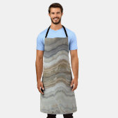 ミニマルなスカンジナビア花崗岩の茶色の大理石 エプロン (着用した状態)