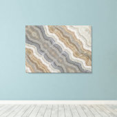 ミニマルなスカンジナビア花崗岩の茶色の大理石 キャンバスプリント (インサイチュ (ウッドフロア))