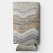 ミニマルなスカンジナビア花崗岩の茶色の大理石 スリム缶クーラー (裏面)