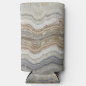 ミニマルなスカンジナビア花崗岩の茶色の大理石 スリム缶クーラー (正面)