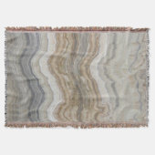 ミニマルなスカンジナビア花崗岩の茶色の大理石 スローブランケット (正面)