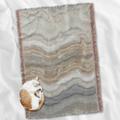 ミニマルなスカンジナビア花崗岩の茶色の大理石 スローブランケット