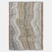 ミニマルなスカンジナビア花崗岩の茶色の大理石 スローブランケット (正面縦)