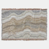 ミニマルなスカンジナビア花崗岩の茶色の大理石 スローブランケット (正面)