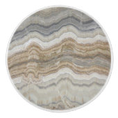 ミニマルなスカンジナビア花崗岩の茶色の大理石 セラミックノブ (正面)