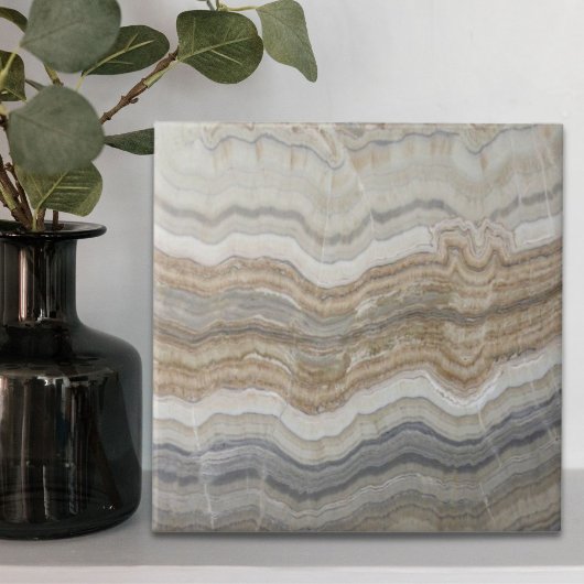 ミニマルなスカンジナビア花崗岩の茶色の大理石 タイル