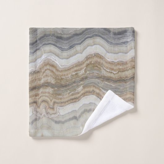 ミニマルなスカンジナビア花崗岩の茶色の大理石 バスタオルセット (ウォッシュタオル)