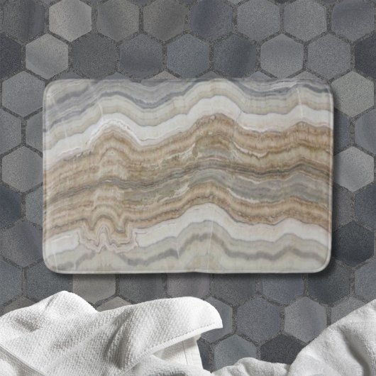 ミニマルなスカンジナビア花崗岩の茶色の大理石 バスマット