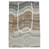 ミニマルなスカンジナビア花崗岩の茶色の大理石 ミディアムペーパーバッグ (裏面)