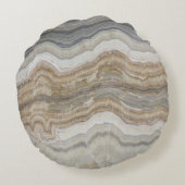 ミニマルなスカンジナビア花崗岩の茶色の大理石 ラウンドクッション (裏面)