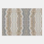 ミニマルなスカンジナビア花崗岩の茶色の大理石 ラッピングペーパーシート (正面3)