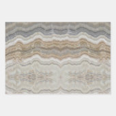 ミニマルなスカンジナビア花崗岩の茶色の大理石 ラッピングペーパーシート (正面2)