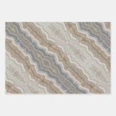 ミニマルなスカンジナビア花崗岩の茶色の大理石 ラッピングペーパーシート (正面)