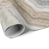 ミニマルなスカンジナビア花崗岩の茶色の大理石 ラッピングペーパー (ロールコーナー)