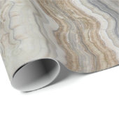 ミニマルなスカンジナビア花崗岩の茶色の大理石 ラッピングペーパー (ロールコーナー)