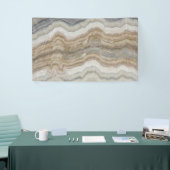 ミニマルなスカンジナビア花崗岩の茶色の大理石 横断幕 (トレードショー)