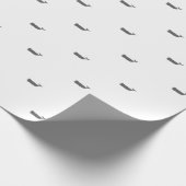 ミニマルなスカンジホエールパターン ラッピングペーパー (角)