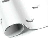 ミニマルなスカンジホエールパターン ラッピングペーパー (ロールコーナー)