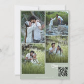 ミニマルなスクリプトの結婚式招待状 招待状 (裏面)