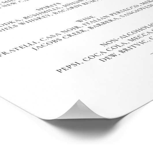 ミニマルなスクリプトバーメニュー応援結婚の記号 ポスター