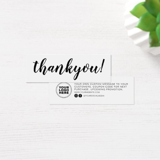 ミニマルなスクリプトビジネスありがとうございました注文の挿入 (デスク)