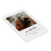 ミニマルなスクリプトフォト日付の保存 マグネット (右側)