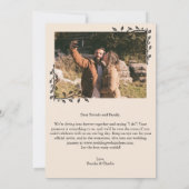 ミニマルなスクリプトフォト セーブザデート (裏面)