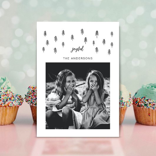 ミニマルなスクリプトフォントのタイポグラフィーハoliday シーズンカード