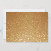 ミニマルなスクリプトブラックと金ゴールド21歳の誕生日 招待状 (裏面)