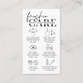 ミニマルなスクリプトロゴカーフリーシー気にガイド 名刺 (正面)