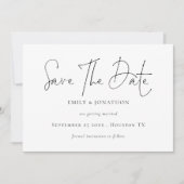 ミニマルなスクリプト任意の色の日付を保存 セーブザデート (正面)