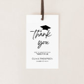 ミニマルなスクリプト卒業ありがとう ギフトタグ