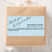 ミニマルなスクリプ感謝していトはビジネスの宛名ラベル ラベル (インサイチュ)