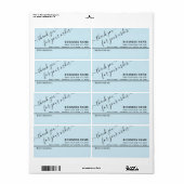 ミニマルなスクリプ感謝していトはビジネスの宛名ラベル ラベル (フルシート)