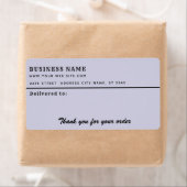 ミニマルなスクリプ感謝していトはビジネスの宛名ラベル ラベル (インサイチュ)