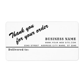 ミニマルなスクリプ感謝していトはビジネスの宛名ラベル ラベル