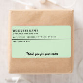 ミニマルなスクリプ感謝していトはビジネスの宛名ラベル ラベル (インサイチュ)